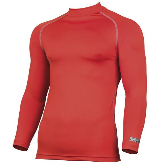 Rhino Mens Thermal Underwear Long Sleeve Base Layer Vest Top / Red - Picture 1 of 2